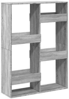 vidaXL Bücherregal Grau Sonoma 100x33x135 cm Holzwerkstoff 3309389