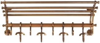 vidaXL Wandgarderobe mit Kleiderhaken Aluminium 357833