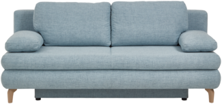 ROB Schlafsofa, mit Bettkasten, Bezug: 55-6451, Füße Buche natur, Rücken echt, Liegefläche 140x200cm