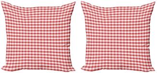 Abakuhaus Kissenbezüge Modern Accent Doppelseitiger Digitaldruck, (2 Stück), Kariert traditionelle Gingham