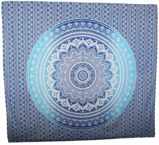 Indisches Wandbehang Amba Blau