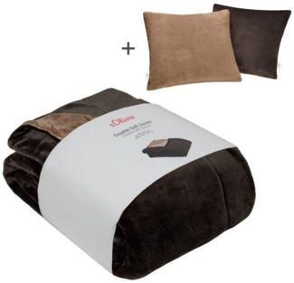 Wohndecke Doublesoft, Kuscheldecke, Deal, Kissen geschenkt!, s.Oliver, Kuscheldecke, mit GRATIS-Zugabe: 2x Kissenhülle, mit Reißverschluss