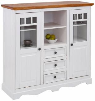 Home affaire Highboard Melissa, Vitrine, Breite 132 cm