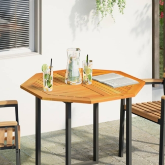 vidaXL Tischplatte 90x90x2,2 cm Achteckig Massivholz Akazie 4004263