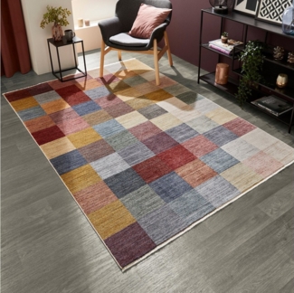 LUXOR living Teppich Rocco, rechteckig, Höhe: 11 mm, Vintage-Look, verschiedene Designs, mit Fransen, Wohnzimmer