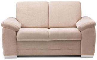 Sofa 2-Sitzer VINZENT Polyesterstoff Sandbeige 150 x 90 x 87 cm