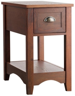 KOMFOTTEU Beistelltisch Nachttisch (1-St), mit Schublade und offenem Regal