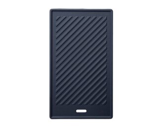 TAINO Grillplatte PLATINUM/BLACK/YAMARA (1-St), Wendeplatte, Gusseisen, 42x24 cm, 2-seitig verwendbar