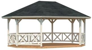 Palmako Pavillon Betty, 25,0 m², transparent tauchgrundiert