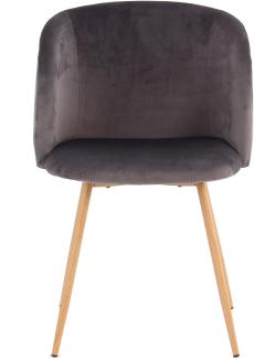 Stuhl Celina 110 2er-Set Grau