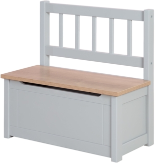 roba Kindertruhenbank 'Woody' - mit Deckelbremse & beschichteter Oberfläche - Holz natur / Taupe