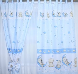 Primawela Vorhang Vorhänge mit Schlaufen Kinder Baby Gardinen Kinderzimmer