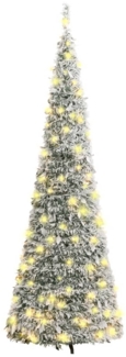 vidaXL Pop-Up-Weihnachtsbaum Künstlich Beschneit 150 LEDs 180 cm 357758