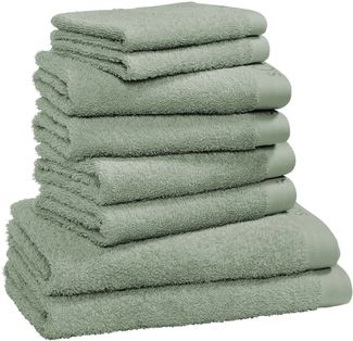 s.Oliver Handtuch Set s.Oliver, Premium Qualität, 600 gr/m², Walkfrottier (Set, 8-St), 2 Gästetücher 30x50, 4 Handtücher 50x100, 2 Duschtücher 70x140