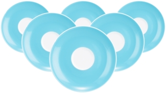 Seltmann Weiden Liberty Pure Colors Espressountertasse ø 12 cm 6er Set - Lagoon Blue