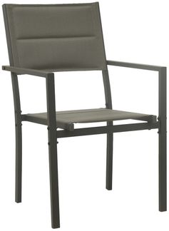 vidaXL Gartenstühle 2 Stk. Textilene und Stahl Grau und Anthrazit 313079