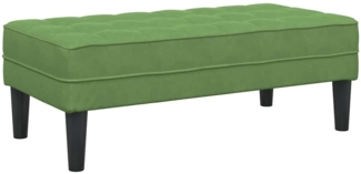 vidaXL Bank Hellgrün 113 x 57 x 39 cm Samt 42001950