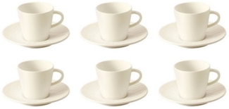 Villeroy & Boch Manufacture Rock Espresso Set weiß 12-teilig