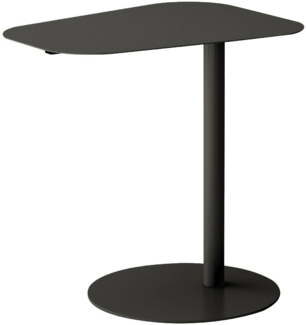 Dmora Wohnzimmertisch Niccone, Niedriger Wohnzimmertisch, Kaffeeregal, Couchtisch für Sofa, 50x38 h50 cm, Schiefer