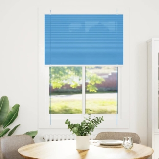 vidaXL Plissee Blau 100x100 cm Stoffbreite 99,4 cm Polyester 4015177
