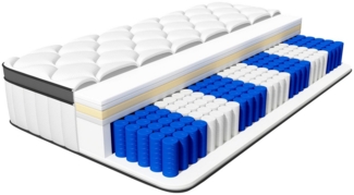 Taschenfederkernmatratze Homimaster Matratze ergonomische 7-Zonen, Homimaster, 25 cm hoch, (Taschenfederkernmatratze Härtegrad H3, Matratzen mit hochwertigem Komfortschaum), in 90x200 cm und 140x200 cm Größen