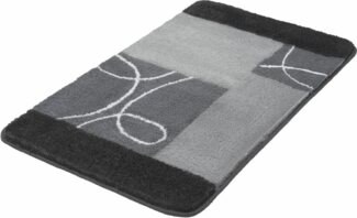 MEUSCH Badematte Curly, Höhe 20 mm, rutschhemmend beschichtet, fußbodenheizungsgeeignet, Kunstfaser, rechteckig, Badteppich, modernes Design, waschbar