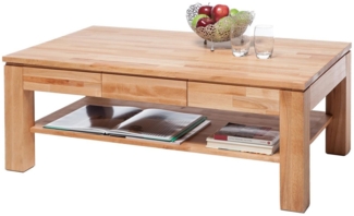 Couchtisch >Kennan< in Kernbuche geölt keilverzinkt - 115x46x70 (BxHxT)