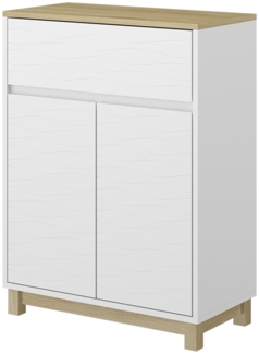 Vicco Midischrank Weiß 60x80 cm mit Schublade, Livia