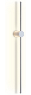 Nettlife LED Wandleuchte Innen Weiß 60/100CM Treppenhauslampe Modern Warmweiß 3000K, Schwenkbar, LED fest integriert, Warmweiß, Bettlampe Wandbeleuchtung für Flur Treppenhaus Schlafzimmer Wohnzimmer