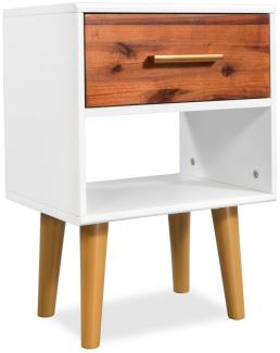 vidaXL Nachttisch 2 Stk. Akazienholz Massiv 40x30x57 cm 245740