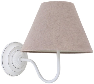 Grafelstein Wandleuchte Wandlampe MAISON weiß braun shabby chic Wandleuchte Ornament Landhaus
