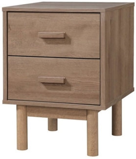 loft24 Nachtschrank Mason 2 Schubladen, Skandinavisches Design