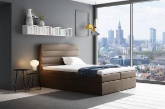 Boxspringbett LUCA 180x200 cm Schokoladenbraun