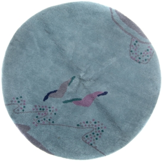 Morgenland Gabbeh Teppich - Indus rund - 200 x 200 cm - blau