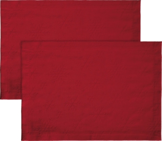 REDBEST Platzset Tischset "Snowflake" 2er-Pack, bügelleicht Uni