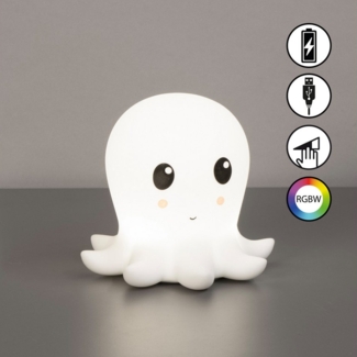 easy! BY FHL LED Tischleuchte Nelly, Farbwechsel, USB-Ladefunktion, LED fest integriert, Warmweiß, lange Leuchtdauer