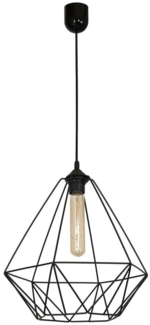 Licht-Erlebnisse Pendelleuchte MERLE, ohne Leuchtmittel, Hakenleiste mit Bilderrahmen Weiß Holz Flur Garderobe