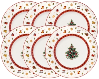 Villeroy & Boch Teller-Set Toy's Delight Specials Frühstücksteller 21,5cm Set6, Premium Porcelain