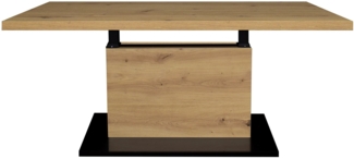 Couchtisch Höhenverstellbar Else 4 120x49x70 Holzwerkstoff Asteiche