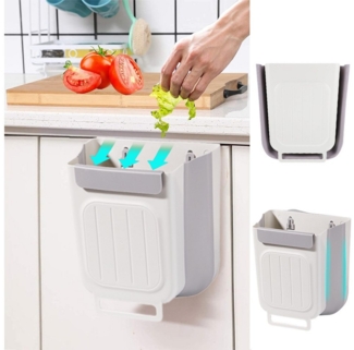 RWEUOQ Mülleimer Faltbarer kitchen Mülleimer Storage Shelves Abstellregal zum Aufhängen, Abfalleimer kleiner Mülleimer für die Küche unter der Spüle
