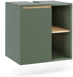 Vicco Waschbeckenunterschrank Grün/Artisan 60 x 60 cm mit offenen Regalen, Viola