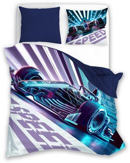 FARO pln Bettwäsche Rennauto Bettwäsche 140 x 200 cm