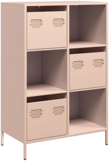 vidaXL Highboard Rosa 68x39x103,5 cm Stahl 851407