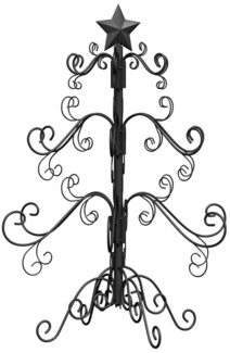 vidaXL Metall Weihnachtsbaum Schwarz 60 cm Pulverbeschichteter Stahl 42019177