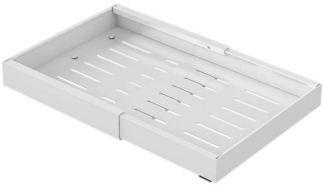 GarveeMore Küchenorganizer-Set Ausziehbarer Schrank-Organisator fixiert mit Klebefolie 32-52/43-68cm, Karbonstahl Schubladen ausziehen Schiebeschubladen Speisekammer Regal