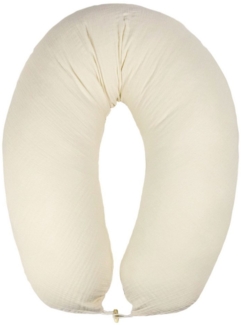 SEI Design Stillkissen Seitenschläferkissen XXL Babynest - Baby Erstausstattung Neugeborene, Schwangerschaftskissen 190x30 cm, Schwangerschaftskissen mit Bezug, Musselin Bezug 100% BIO Baumwolle, 100% Vegan