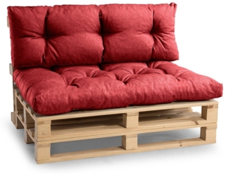 FAVRE Palettenkissen Palettenkissen PPI (Set (Sitzkissen 120x80 +Rückenlehne 120x40)