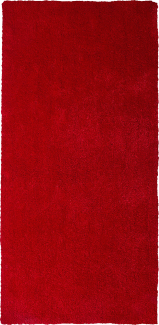 Teppich rot 80 x 150 cm Shaggy DEMRE