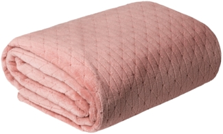 Wohndecke Kuscheldecke Decke MICROFASER Sofadecke Tagesdecke CINDY4 170x210 rosa
