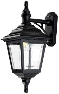 Elstead Lighting Kerry Outdoor 1-Light Wandlaterne 52cm Schwarz E27 IP44